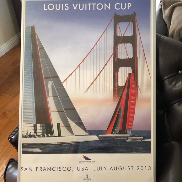 Louis Vuitton Art Louis Vuitton 34th Americas Cup Poster Framed Poshmark